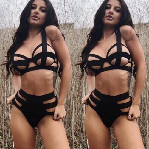 Porno Costumes Sets Women New 2 Pcs bundle Sexy Lingerie Set Halter Sleepwear Lace Underwear Erotic Lingerie Costumes