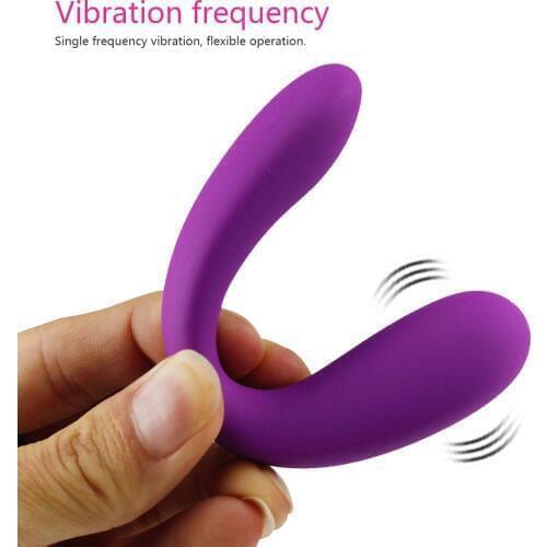 Portable Mini U Shape G-spot Anal Double-head Dildo Vibrator Sex Toy for Women Couple Clitoris Stimulator Vagina Pussy Massager