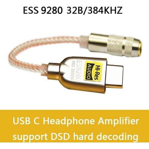 LXDAC A04 Portable ES9280C PRO Headphone Amplifier 600Ω ESS HPA DSD 128 USB Type C DAC Amp for Android Pixel Xiaomi Win10