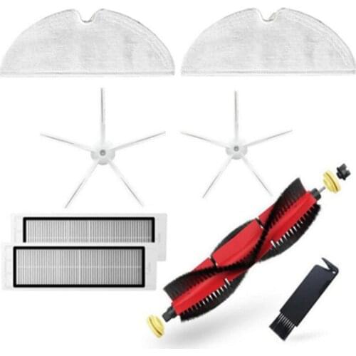 For Roborock S5 Max Accessories Detachable Main Brush,Silicon Side Brush Washable Filter for S6 S50 S6 MaxV S4 E4