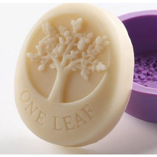 1pcs Single ONE LEAF Tree (xj4561) Silicone Handmade Soap/Cake Mold Crafts DIY Mold
