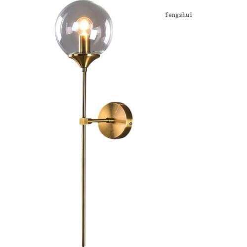 Modern loft LED wall lamp bedroom bedside corridor Nordic led indoor wall Lights Lighting glass hanging lamp luminaire fixtures