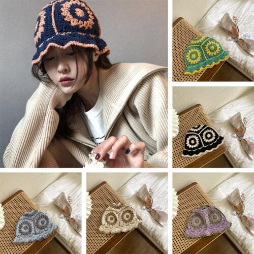 Warm Skullies Beanies Hats Floral Print Solid Hip-hop Winter Women Hat Fashion Bonnet Turban Thick Knitted Beanie Cap