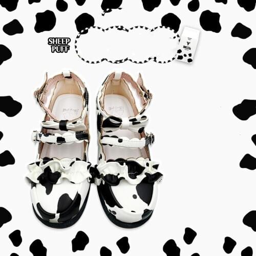 Sweet lolita shoes tea party kawaii princess kawaii shoes vintage lace bowknot round head Flat Platform shoes loli cosplay cos