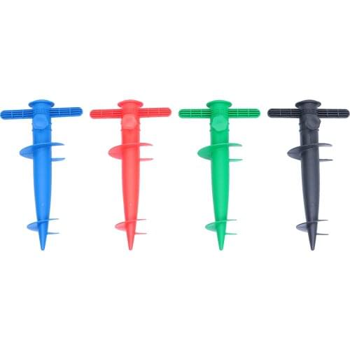 Outdoor Umbrella Base Adjustable Plastic Sun Beach Patio Umbrella Sand Ground Fixing Tools Anchor Stand Spike Auger Keep Holder