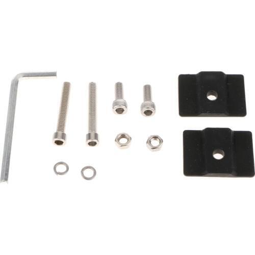 Universal Side Brackets Base Mount LED Work Light Bar Heavy Duty Black