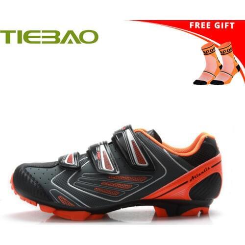 Tiebao Riding Cycling Shoes Women Sapatilha Ciclismo Mtb Men Auto-lock Breathable Sneakers Cycle Cycling Bike Bicycle SPD Shoes