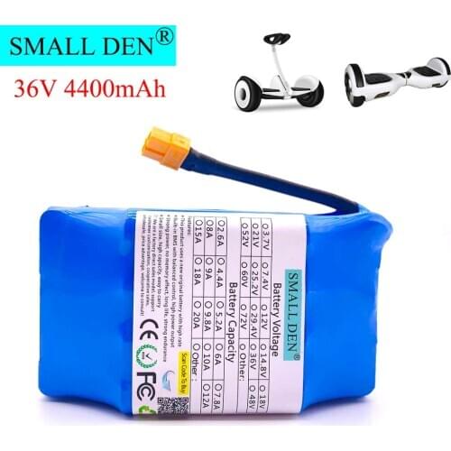 36V 4.4A 5.2A balance car battery pack 10S2P built-in BMS high power battery