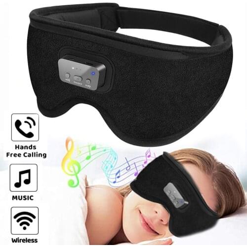 3D Wireless Bluetooth 5.0 Headphone Soft Music Headset Sleep Eys Mask Support Handsfee Call Breathable Washable Birthday Gifts