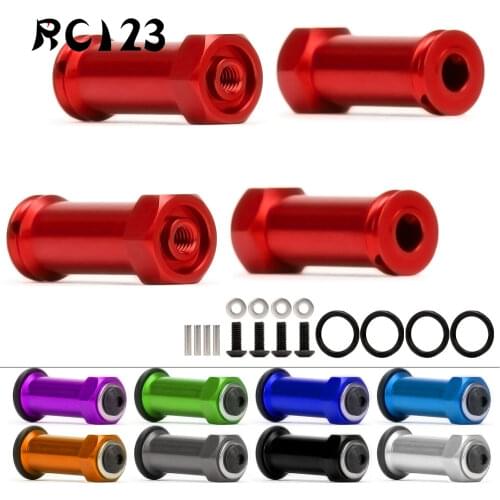 4Pcs 1654 Aluminum 12mm Hex Drive 25mm Extension Adapter For RC Traxxas 1/10 Slash Rustler Stampede Jato Upgrade Parts NEW ENRON