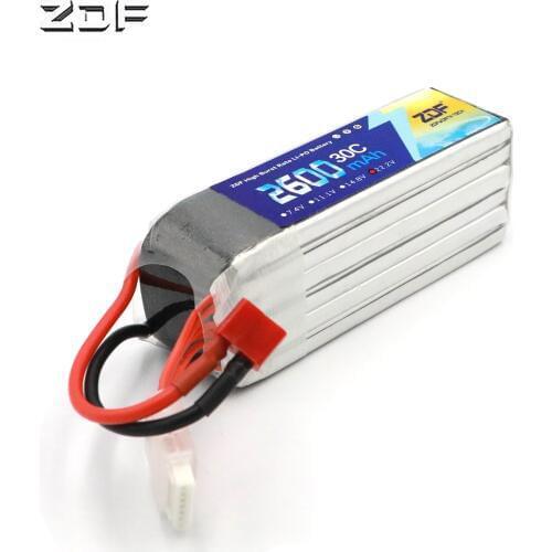 ZDF Lipo Battery 22.2V 2600mAh 30C max 60C Lipo 6S Battery Pack Deans Plug Battery for RC Car Helicopter FPV Drone