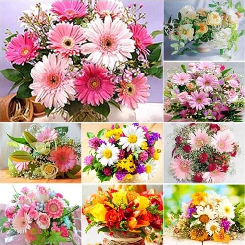 5D DIY Diamond Painting Scenery Cross Stitch Flower Diamond Embroidery Crafts Full Square Round Drill Home Decor Manual Art Gift