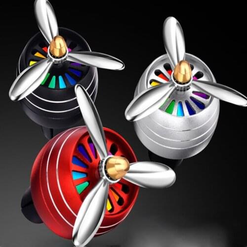 Car aromatherapy air outlet rotating perfume atmosphere light car rotating air freshener atmosphere light diffuser