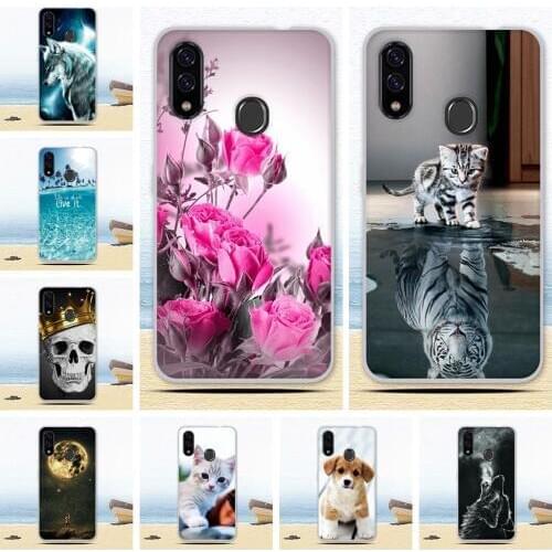 A for ZTE Blade A3 A5 A7 2019 Case cover Cute Painted Animal Soft Silicone Phone coque on for ZTE Blade V10 Vita Cartoon capa