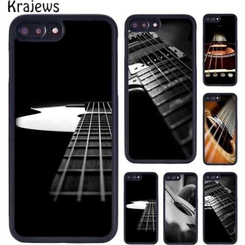 Krajews Music Guitar Instrument Phone Case For iPhone X XR XS 11 12 Pro MAX 5 6 6S 7 8 Plus Samsung Galaxy S5 S6 S7 S8 S9 S10