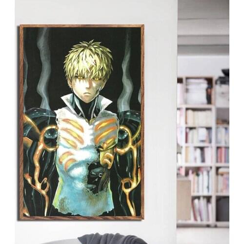 Colorful Japan Anime One Punch Man Artwork Anime Manga Scroll Poster Wall Art Print Decor,50 x 70 cm,No Frame