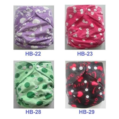 Baby Cloth Diapers One Size Fits All Baby Washable Diaper Minky Cloth Diaper 10 pcs without inserts