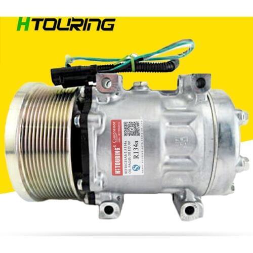 For Car Caterpillar 320D2 329D2 320ELRR 538GF 558LL 320D2FMGF AC Compressor SD7H15-6095 SD7H156095 3729295 372-9295 24V 12pk