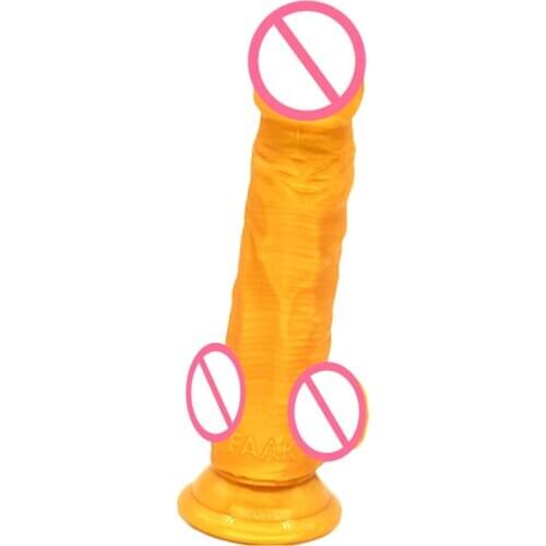FAAK Soft Silicone Dildo Skin Feeling Realistic Penis Big Anal Dildo with Suction Cup Female Dick Masturbation Artificial Penis