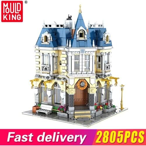 Mould King Streetview Mking Land Costume Shop With Led Light Building Blocks Brick Diy Creative Educational Children Toys Gifts