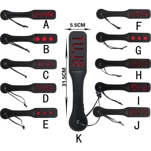 Leather Double-deck Slave Spank Butt Paddle Sex toys for Women BDSM Sex Whip Spanking Fetish Bondage Erotic intimate Products