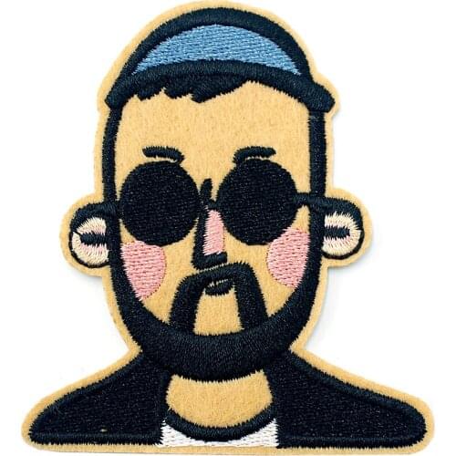 Leon Size:6.2x7.6cm Iron On Patch Embroidered Applique Sewing Clothes Stickers Garment Apparel Accessories Badges