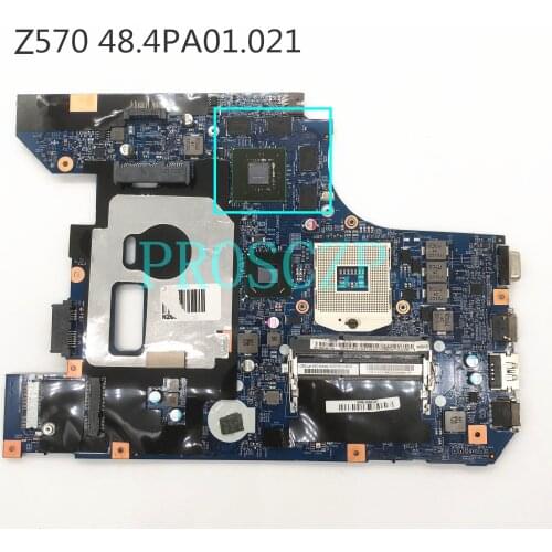 For Z570 Laptop motherboard 48.4PA01.021 HM65 GT540M 100% full Tested
