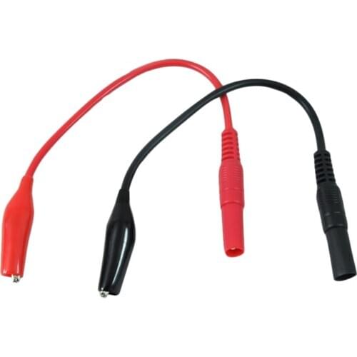 New MultiMeter Test Lead & Alligator Crocodile Clip Electrical Clamp For Meter Testing Probe Red+Black Promotion
