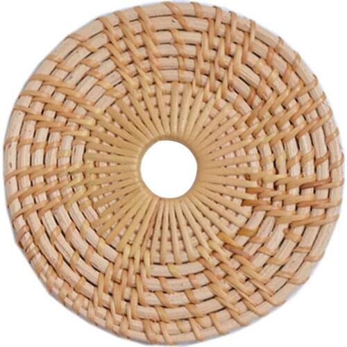 New Style Eco-Friendly Coaster Solid Color Shooting Props Rattan Mats Decorative Table Mat for Kitchen Supplies Accessories