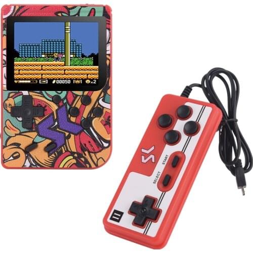 Protable Classical Video Game Console Super Mini Box 8-Bit 3.0 Inch Built-in 400 Games Gamepad