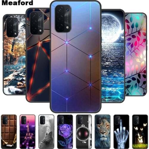 For OPPO A54 5G Case Shockproof Soft silicone TPU Back Cover For OPPO A54 5G Phone Cases OPPOA54 5G A 54 5G 6.5" Cute Cartoon