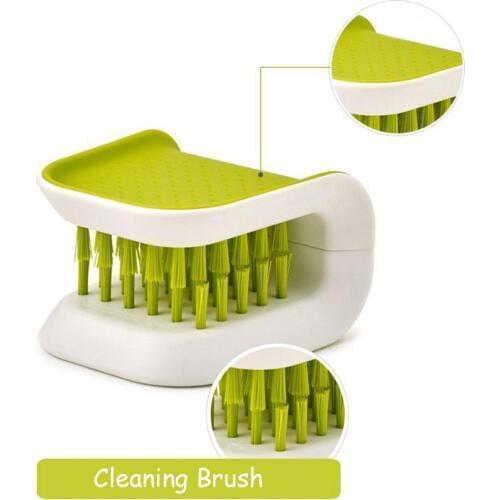 Blade Brush Knife And Cutlery Cleaner Brush Bristle Scrub Kitchen Washing Non-Slip ABS Kitchen Helper Household Cleaning Tool