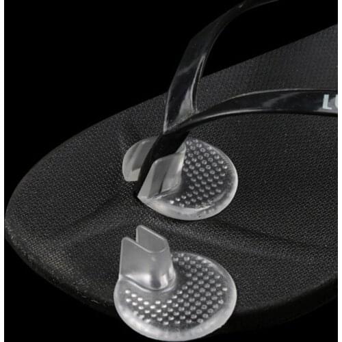Silicone Flip Gel Cushions Pad Toe Protectors Anti-slip Transparent Forefoot Shoe Pads Insoles Cushion For Flip Flops Sandals