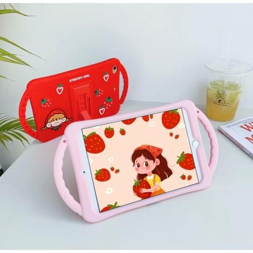 For IPad5 Air 1 Kids Generation Silicon Child Tablet Cover Case for Apple IPad5 2017 2018 9.7 A1822 A1823 A1893 A1954 Min+pen