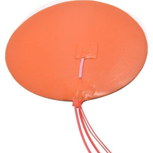 Silicone heating pad heater 265mm for 3d printer circular heat bed