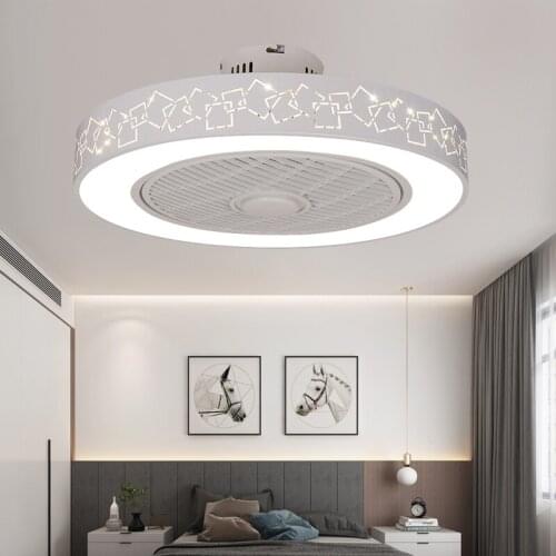 LED ceiling fan lamp fan lamp mute living room dining room chandelier bedroom home modern minimalist electric fan lamp