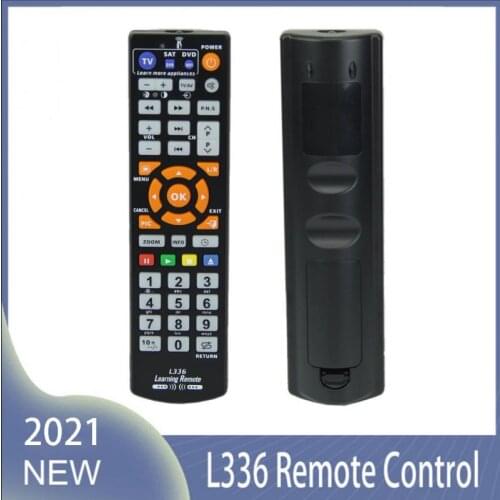 Universal L336 Smart Remote Control Controller With Learn Function，Permanent Memory For TV VCR CBL DVD SAT-T VCD CD HI-FI