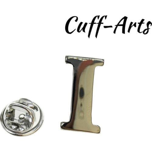 Cuffarts A-Z Letters Lapel Pin 2018 Alphabet Lapel Pin Badges Men Jewelry Brooch Lapel Pins For Women Or Men P10016