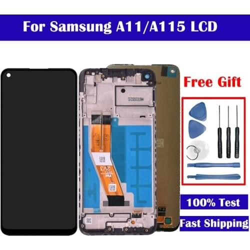 6.4'' LCD For Samsung Galaxy A11 LCD with Touch Screen Digitizer Assembly A115 Display A115F A115DS Free Shipping