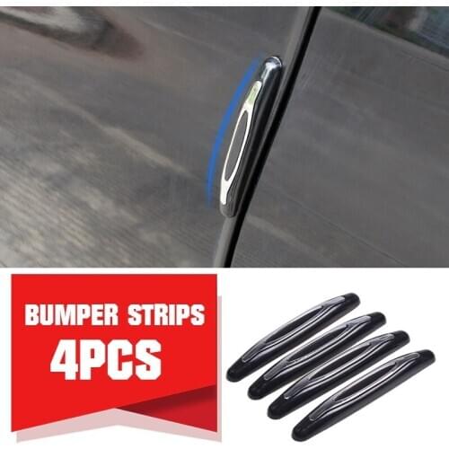 4Pcs/set Anti Collision Strip Car Door Edge Gap Guard Scratch Protector Corner Bumper Exterior Parts Styling Mouldings Stickers