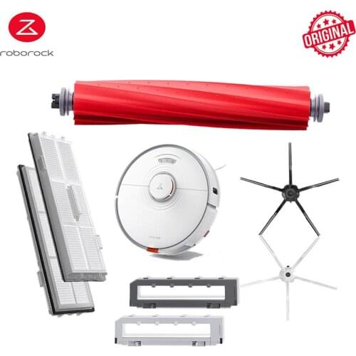 Original Roborock Robot Vacuum Cleaner Accessory Main Brush Cover Washable Hepa Filter Mop Cloth Side Brushes S7 Plus Parts
