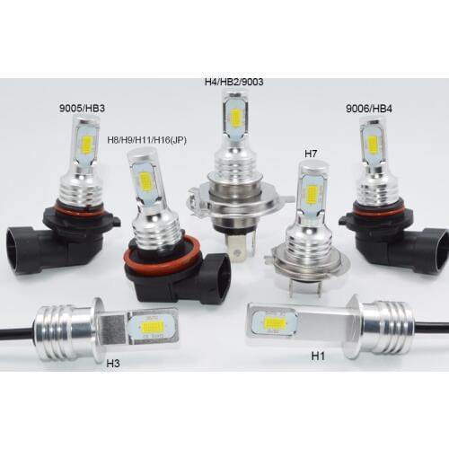 Car headlight 72W H1 h3 h4 h7 h11 9006/HB4 9005/HB3 CANBUS White 6000K 3000lm LED Car Lamp headlight bulb car-styling 12V 24V