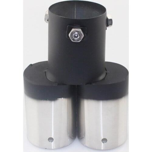 Automobile stainless steel tailpipe one split two seal straight exhaust pipe muffler tailpipe exhaust pipe