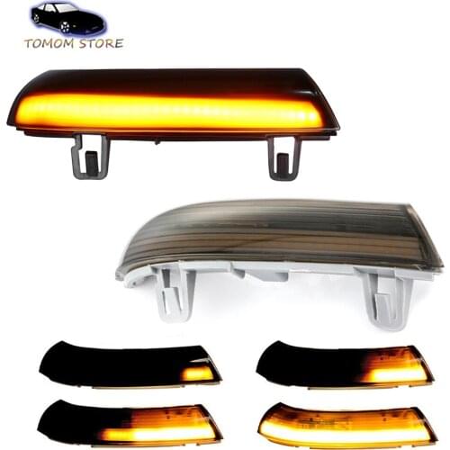 Car Side Rearview Mirror Light Turn Signal LED Dynamic Amber Lamps for Skoda Superb B5 Seat Alhambra VW Golf 5 6 GTI EOS Jetta