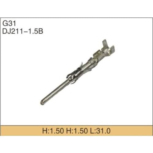 Free shipping 100pcs Auto car splices wire terminal G31 rimp terminal electrical pin terminal DJ211-1.5B