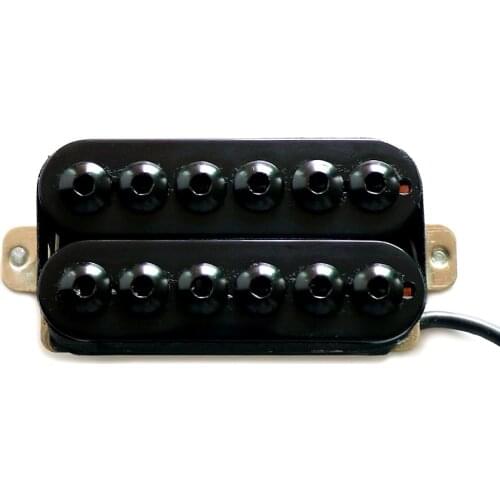 Large Hex pole Nickel silver baseplate Black humbuck guitar pickup great for punk and heavy metal music electric guitar pickups