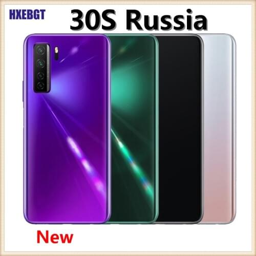 For Honor 30S (Russia) CDY-NX9A With Logo For Huawei Original Back Cover Housing Door Rear Battery Door Glass Replacement Parts