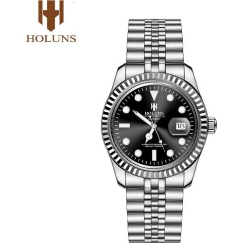 HOLUNS Mens Watches Japanese Miyota Quartz Movement Watch Sports Male Business Calendar 5ATM Waterproof Casual Relogio Masculino