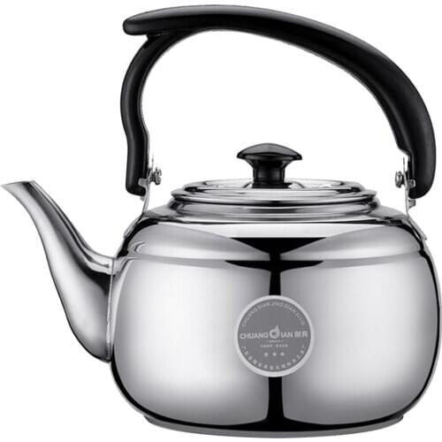 Stainless Steel Teapot Teakettle Tea Coffee Kettle Home Cookware 1000ML