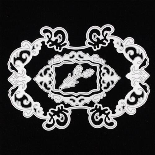 Flowers Frame Metal Cutting Dies Stencils for DIY Scrapbooking/photo album Decorative Embossing DIY Paper Cards